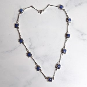 Sterling and Lapis Necklace
